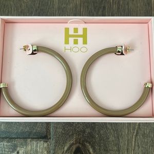 HOO Brown Hoop Earrings